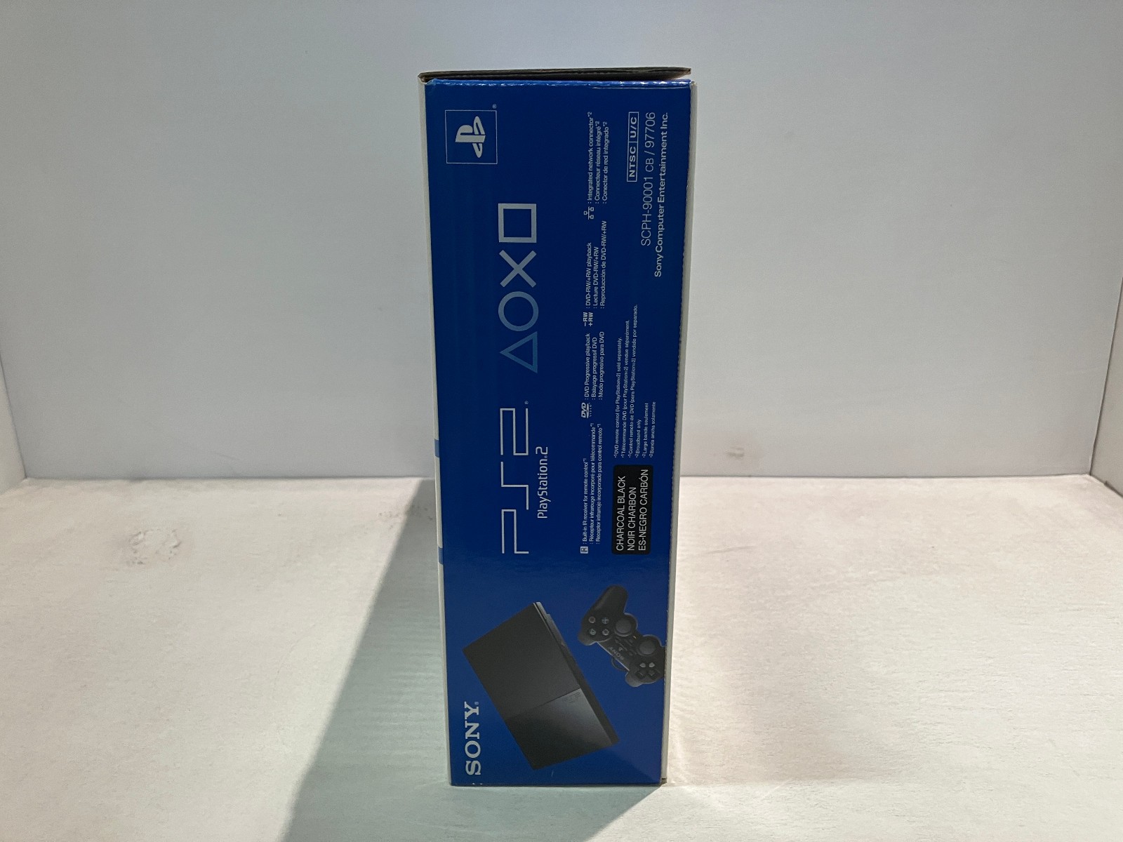 PS2 Slim Console NTSC USA/Canada SCPH-90001 Sony Playstation 2 System Black 2008