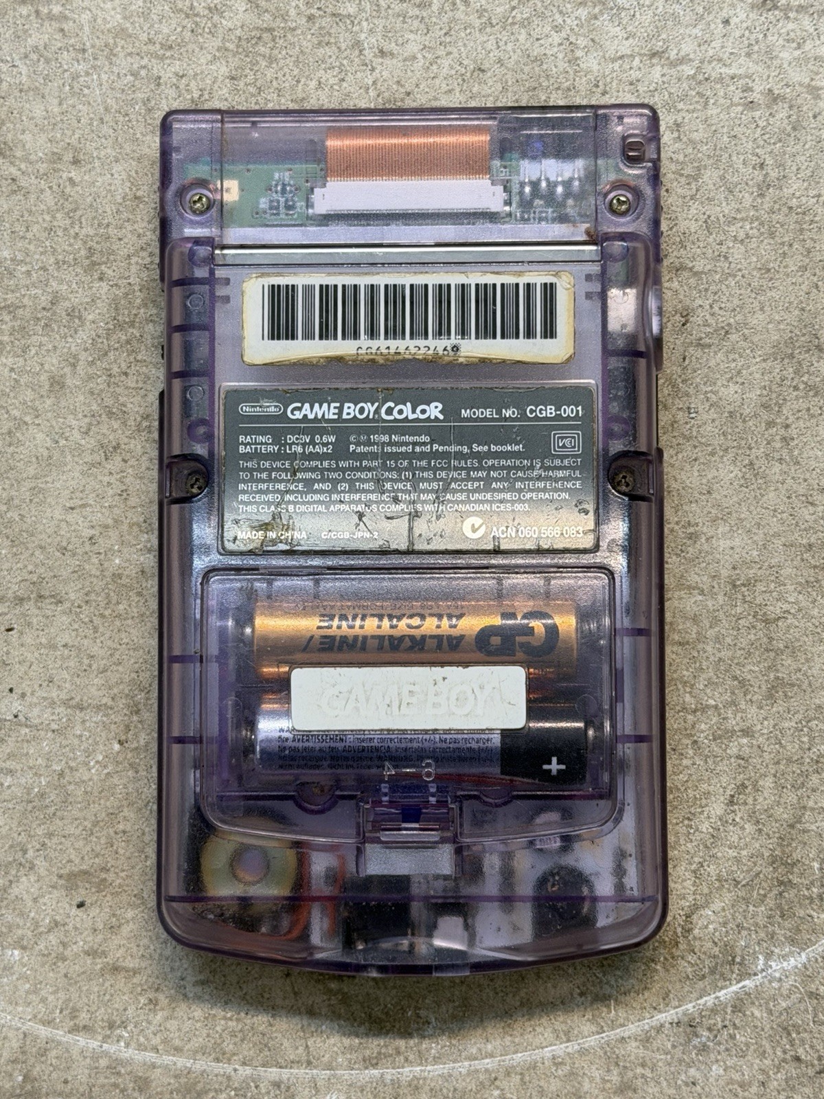 GameBoy Color Console CGB-001 Nintendo **MADE IN CHINA* UNSURE IF IT SAVES