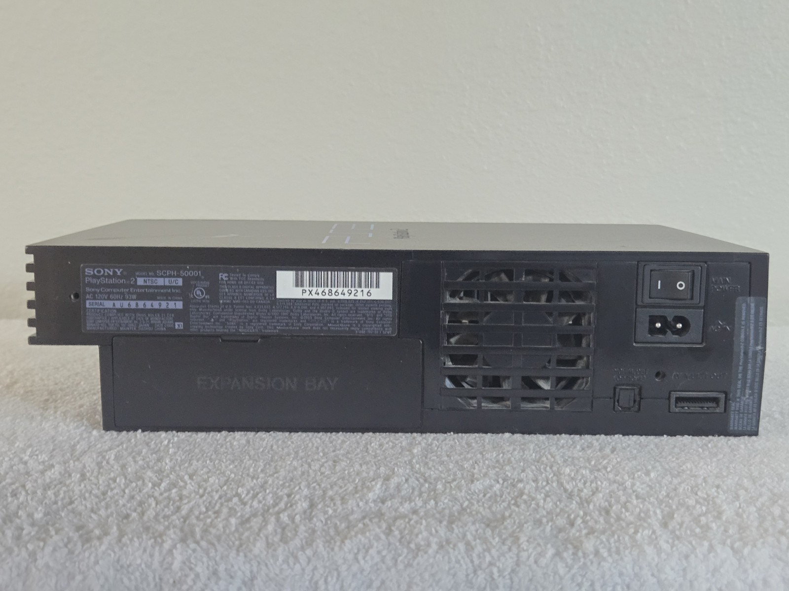 Sony PlayStation 2 Console SCPH-50001 W/1 Controller, Memory Card, Cords TESTED