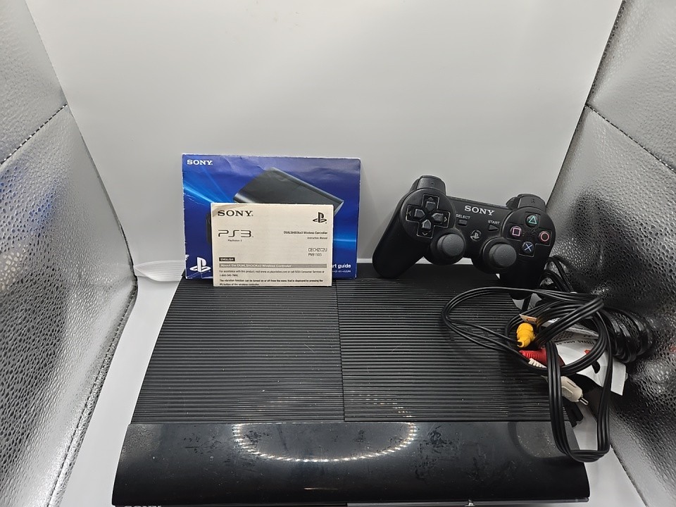 Sony PlayStation 3 250GB Super Slim Black PS3 VIdeo Game Console CECH-4001B