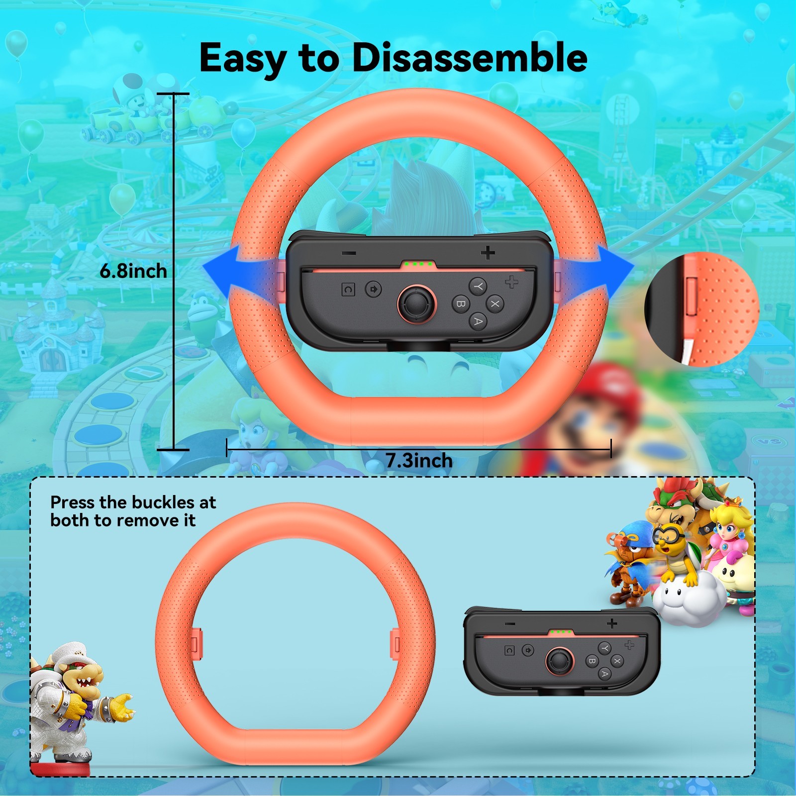 Controller Steering Wheel for Nintendo Switch 2 JonCons 2025 Games Accessories