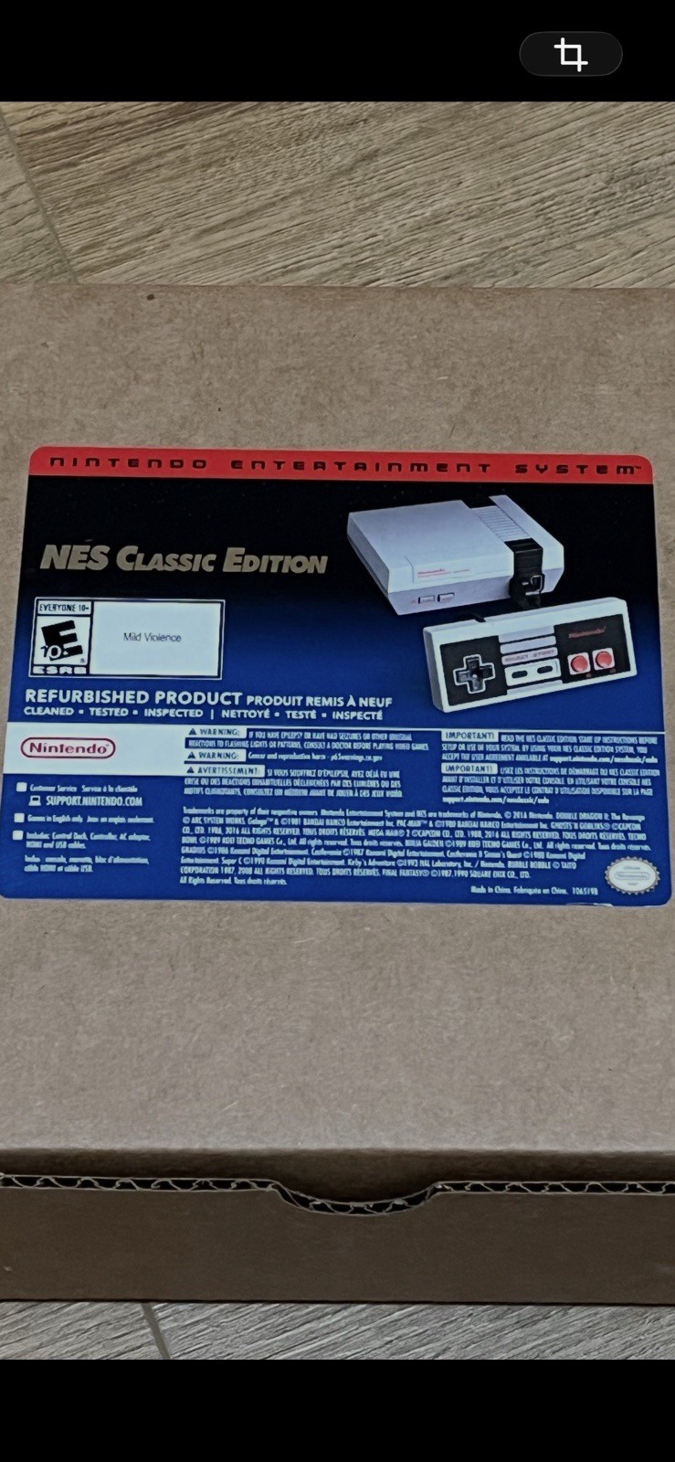 Authentic Nintendo Classic Edition NES Mini Game Console Nintendo