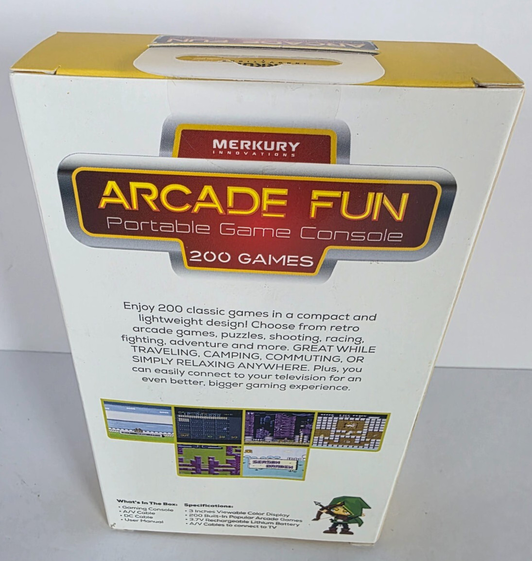 Merkury Innovations Arcade Fun Portable Game Console with 200 Games
