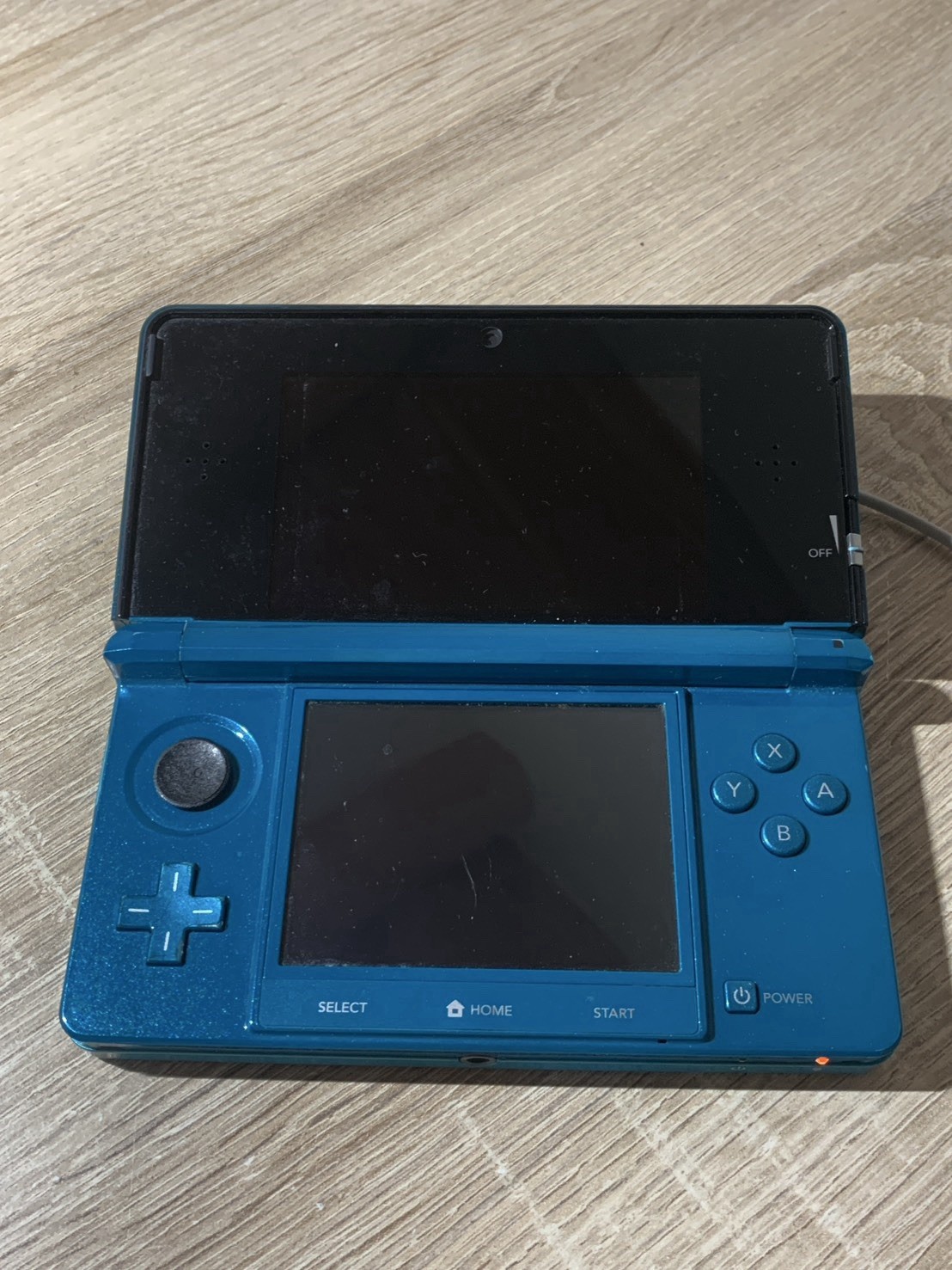 0660 Nintendo 3DS Aqua Blue Good TESTED 290g
