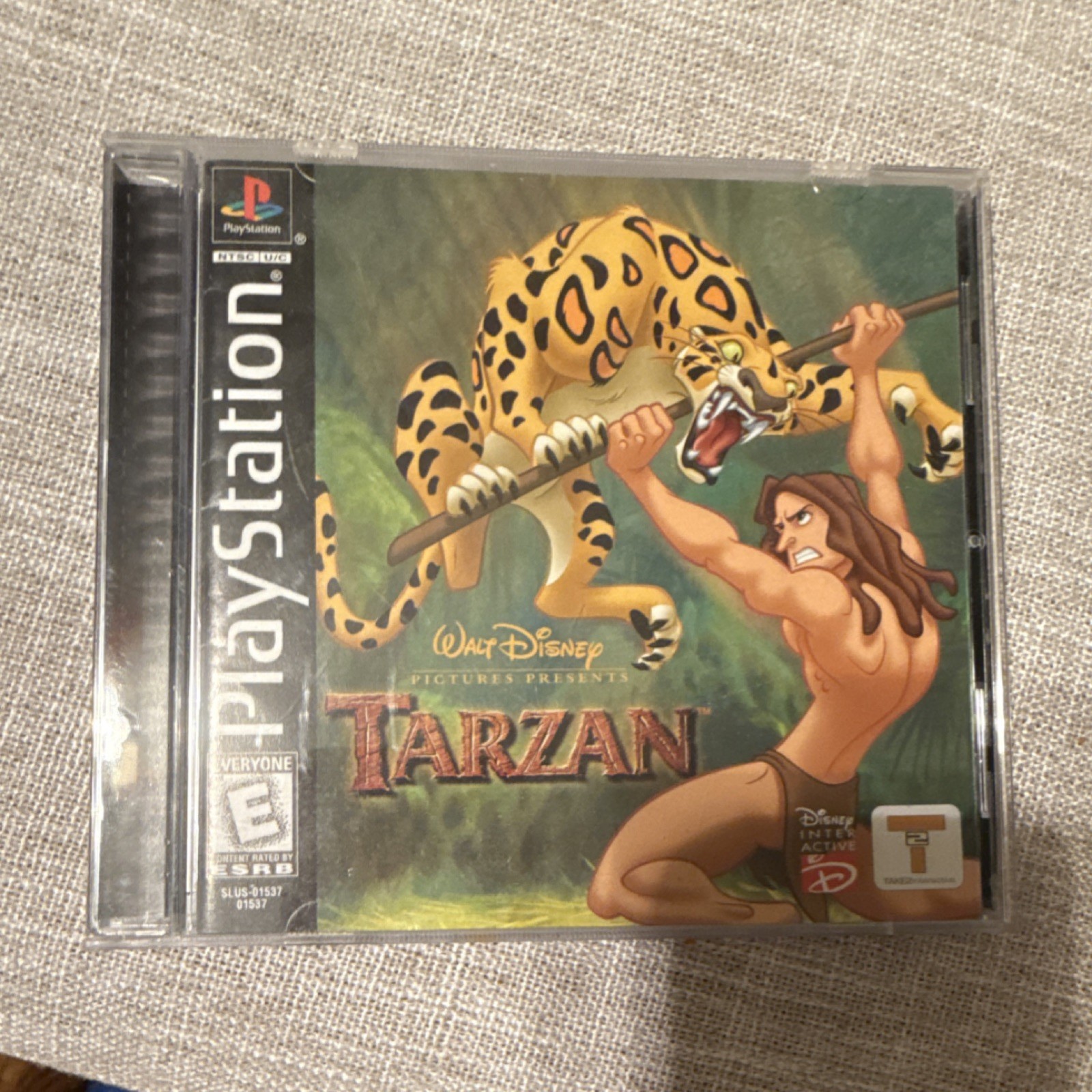 Sony PlayStation SCPH-5501 Console w/ Controller, Memory Card, Tarzan, AV2HDMI