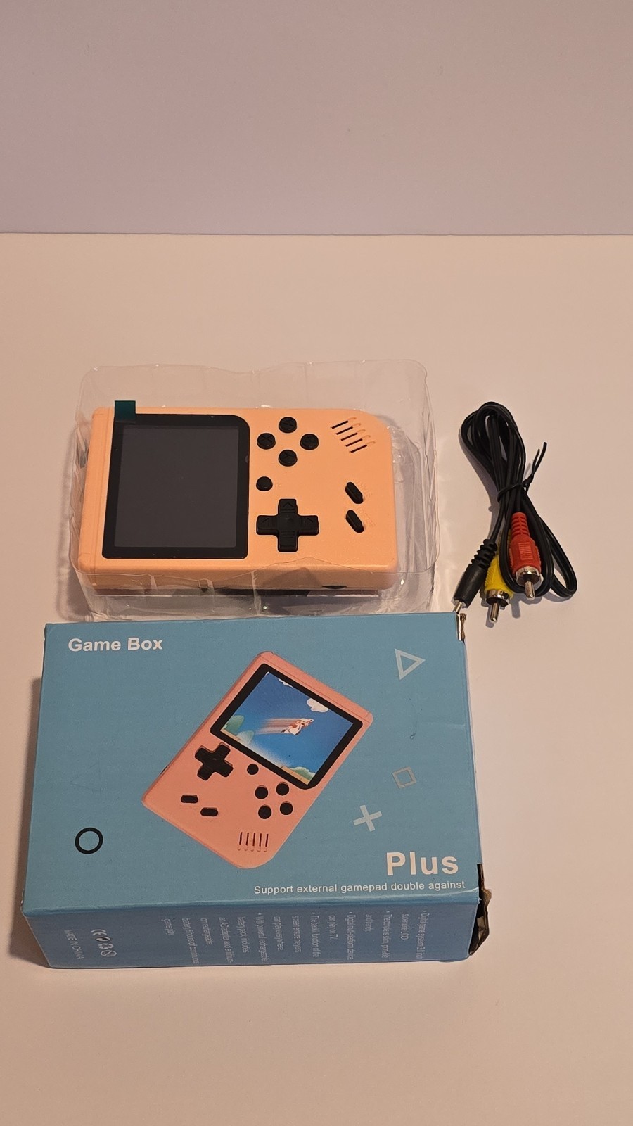 NEW IN BOX Game Box Plus- Hand Held Game System Red With Controller/