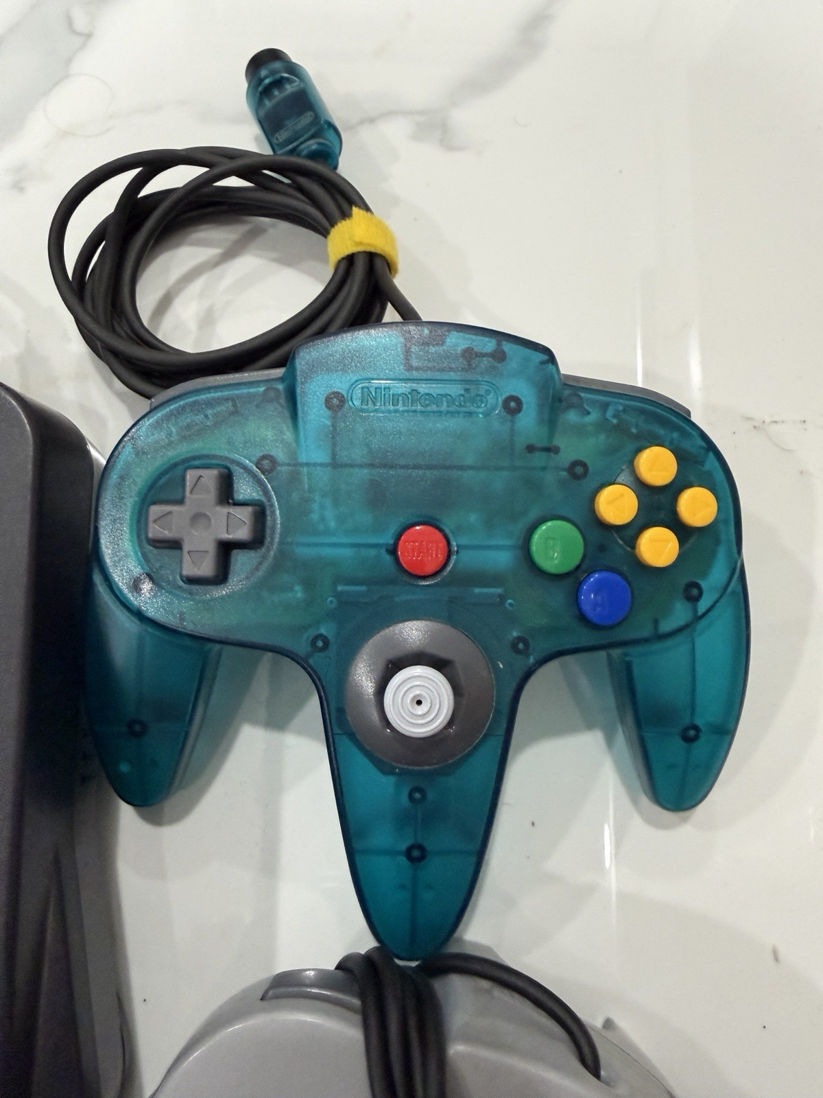 Nintendo 64 Console 4 Controllers Gray Black Blue Smoke RF Expansion Pak Compat…