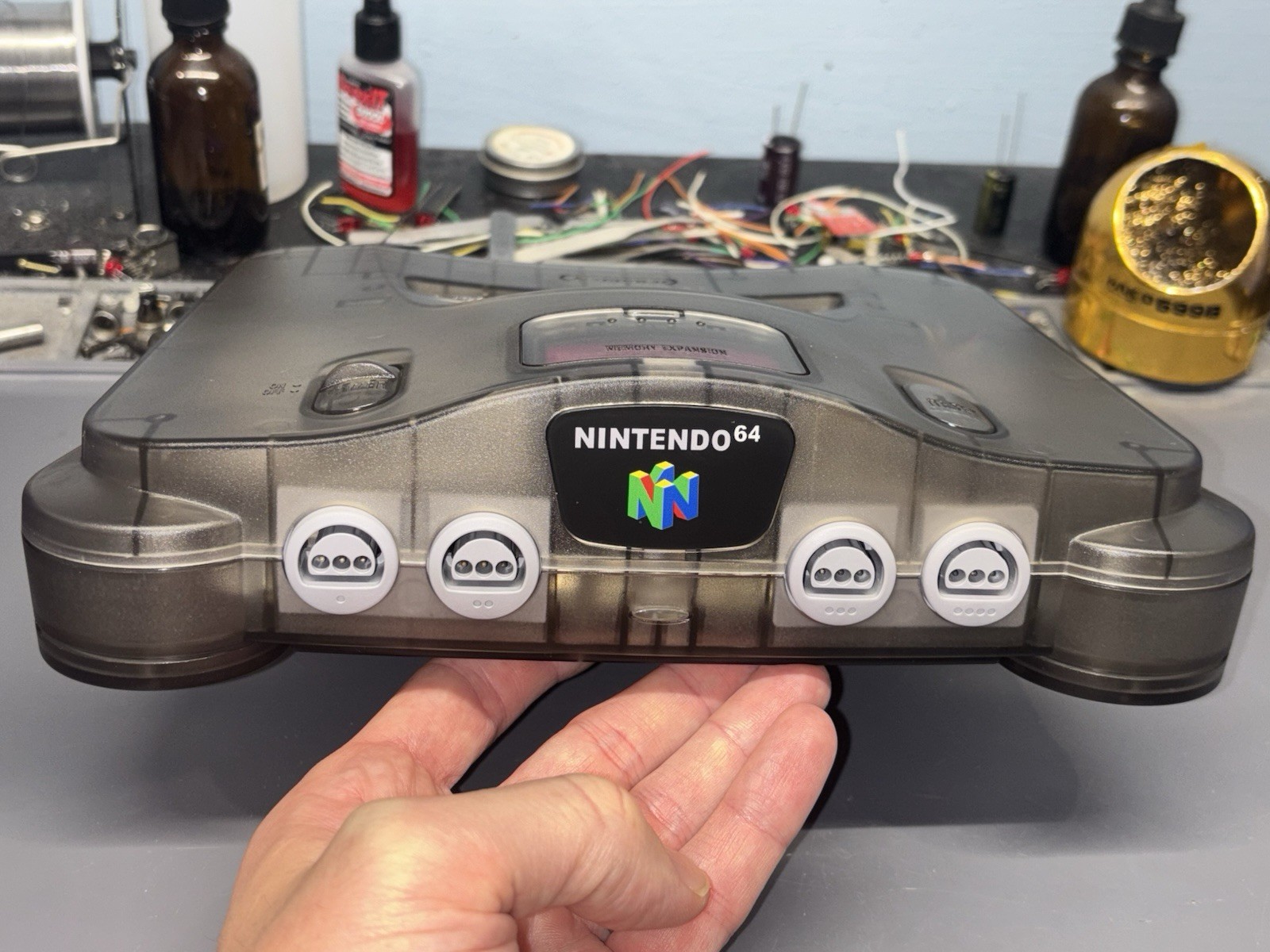 Ultimate Advanced RGB N64 Smoke Gray Recap Deblur IGR Nintendo 64 Region