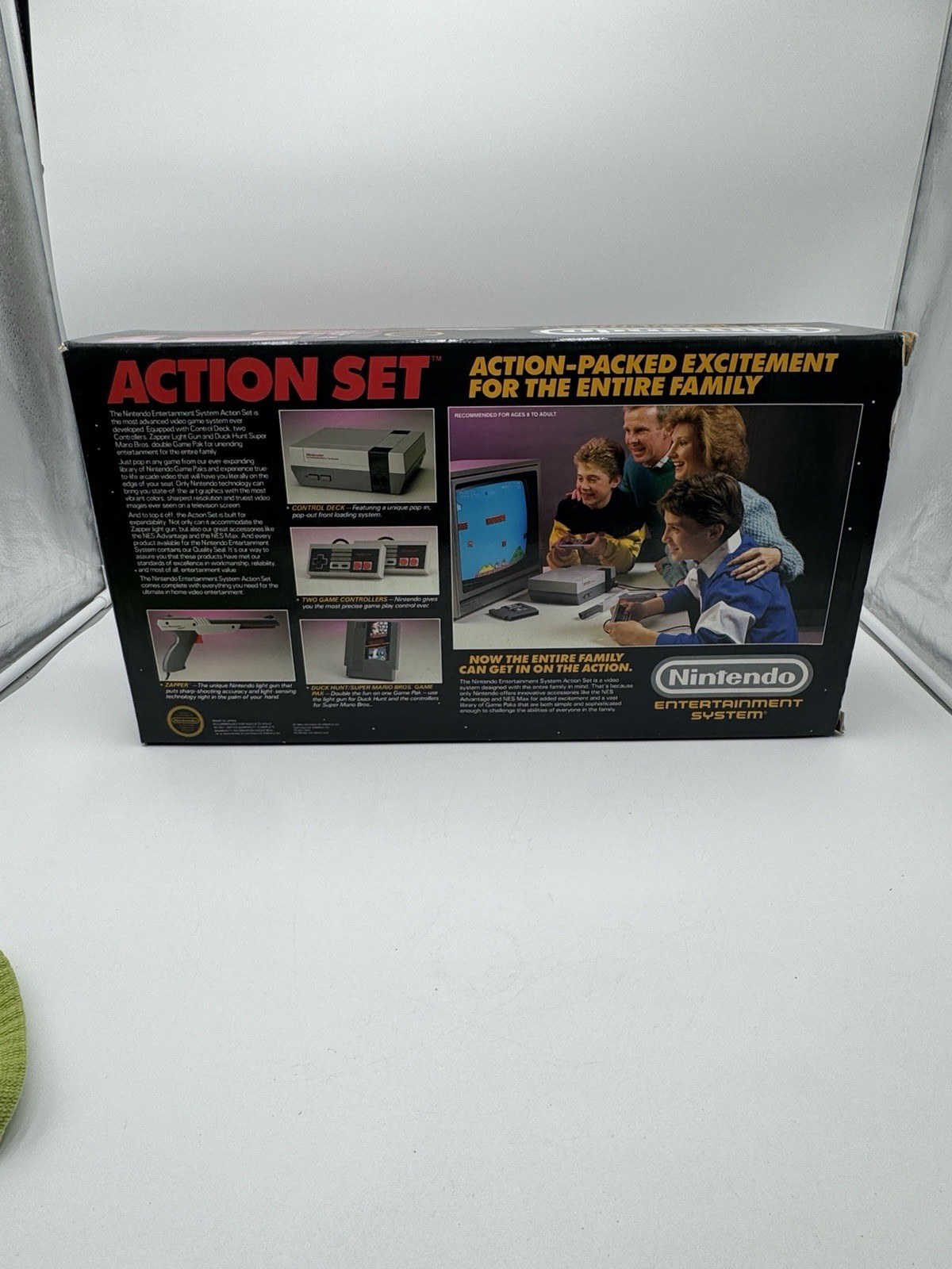 Nintendo NES Console Action Set Complete CIB Mario Duck Hunt AMAZING CONDITION