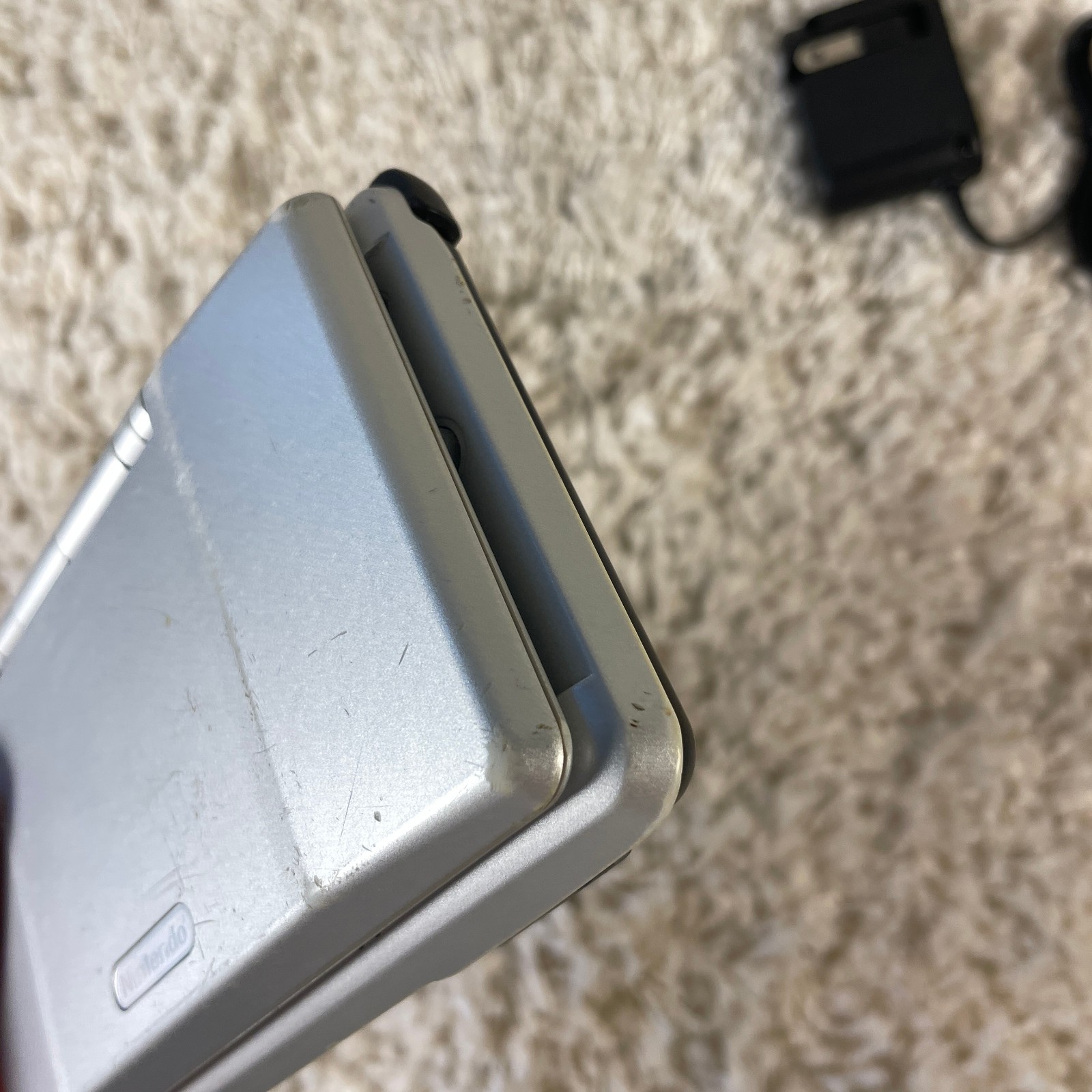 Nintendo DS Original NTR-001 Titanium Silver Handheld Console System Tested