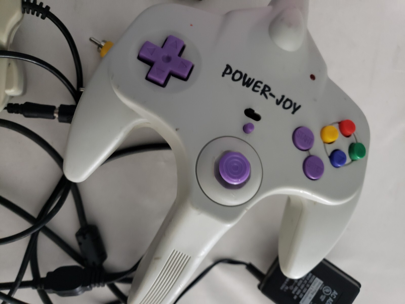 Power-Joy Game Plug & Play 2 Controllers Cartridge PJ-008 Ac Adapter Set TESTED