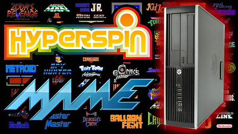 HyperSpin MAME Arcade Gaming Computer – 16TB Hard Drive/ 3 Controllers