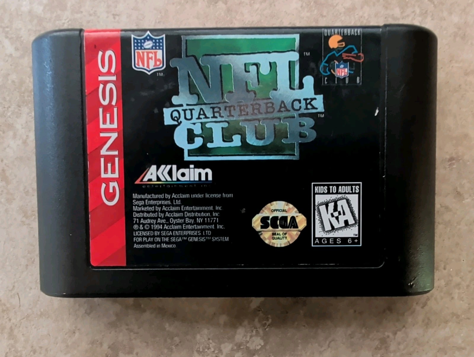 Sega Genesis Model 2 MK1631A Console Bundle, 1 Game 3 Controllers CLEANED & Nice