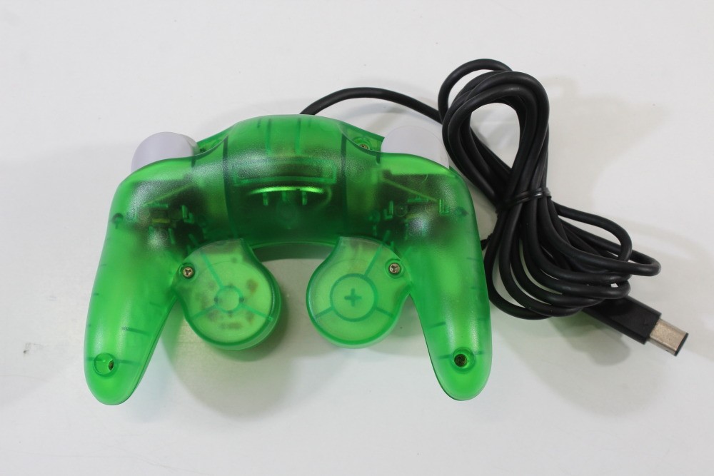Nintendo Gamecube Clear Dark Green Console Controller AC AV Memory NTSC-U/C US