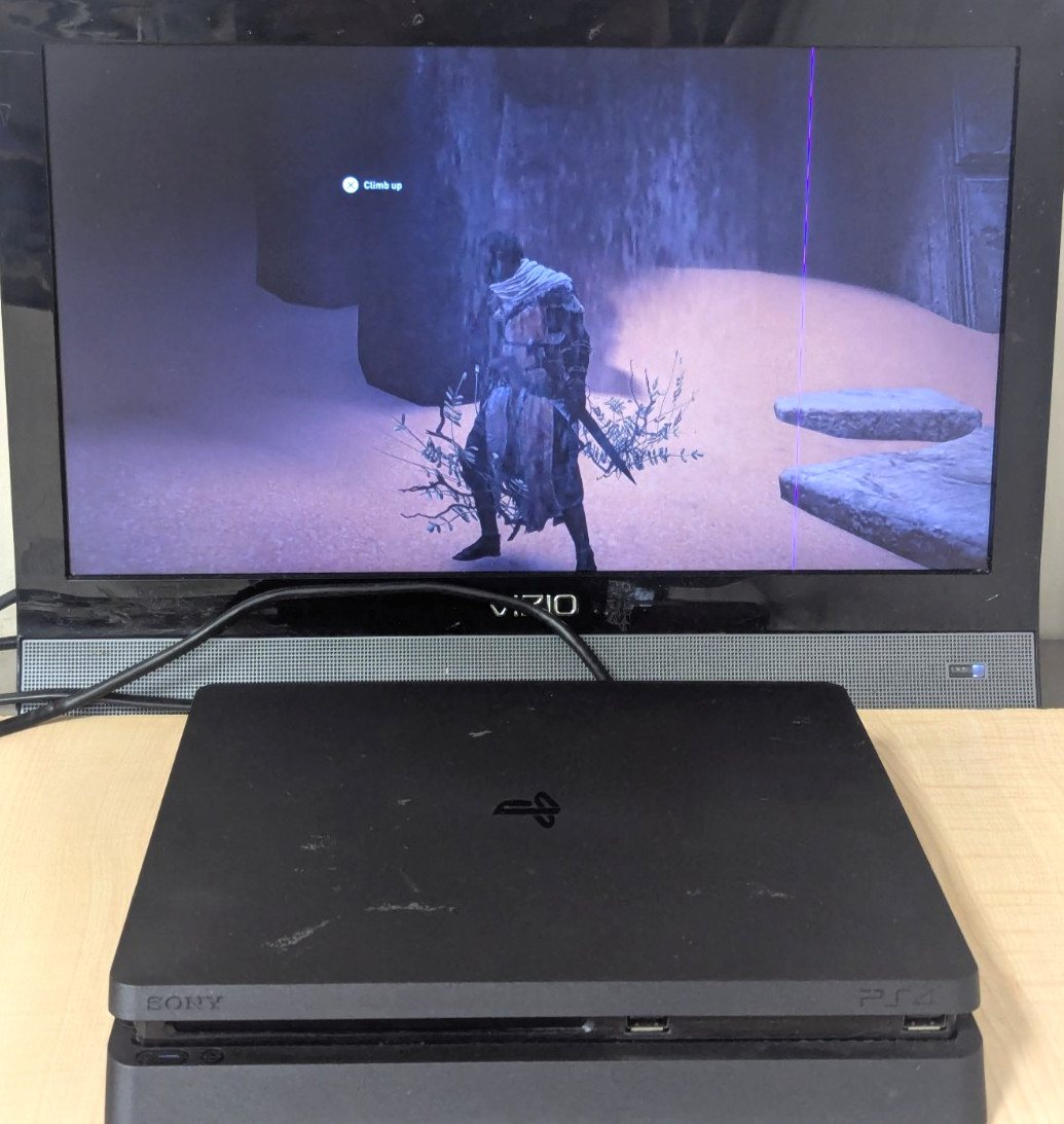 Sony PlayStation 4 1TB PS4 Slim Console F.W. 12.50 W/ Controller & Cords Tested!