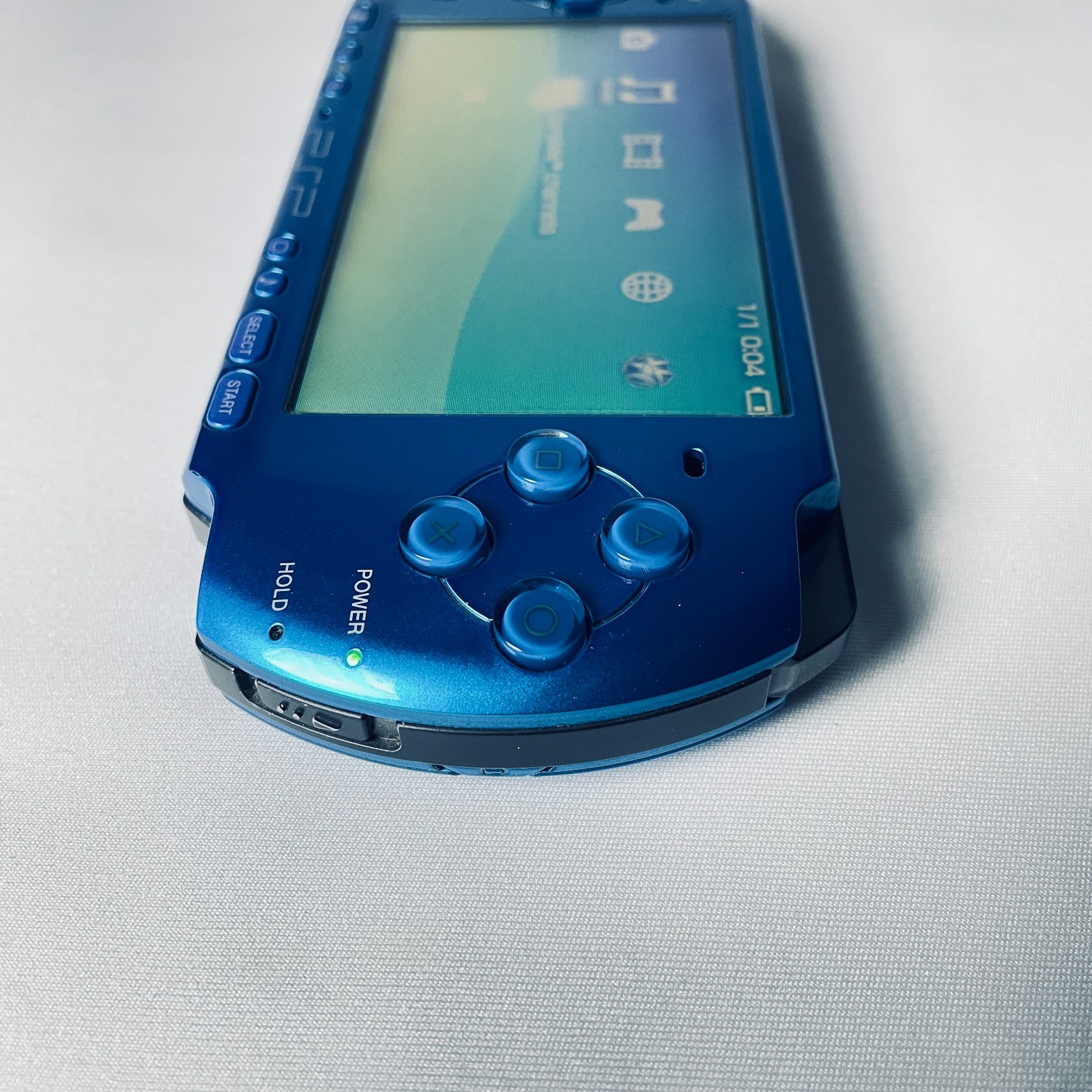 Sony PlayStation Portable PSP-3000 Vibrant Blue Console Japan Working Tested #14