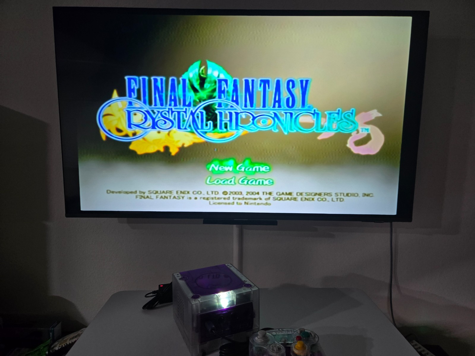 Nintendo GameCube Console NGC Console + Controller + Wires Bundle