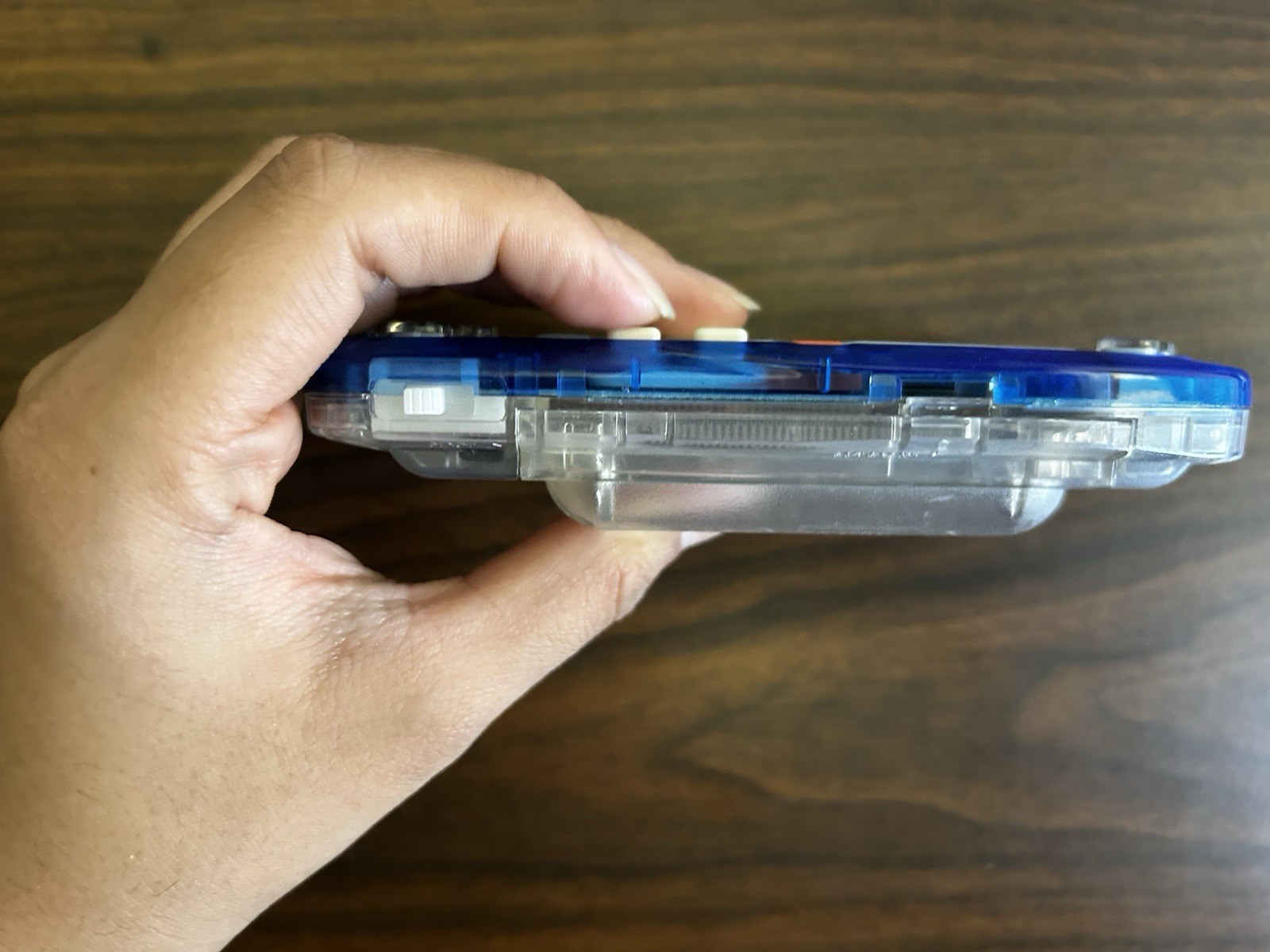Bandai Wonderswan Color WSC w/ Backlit IPS Screen crystal clear blue