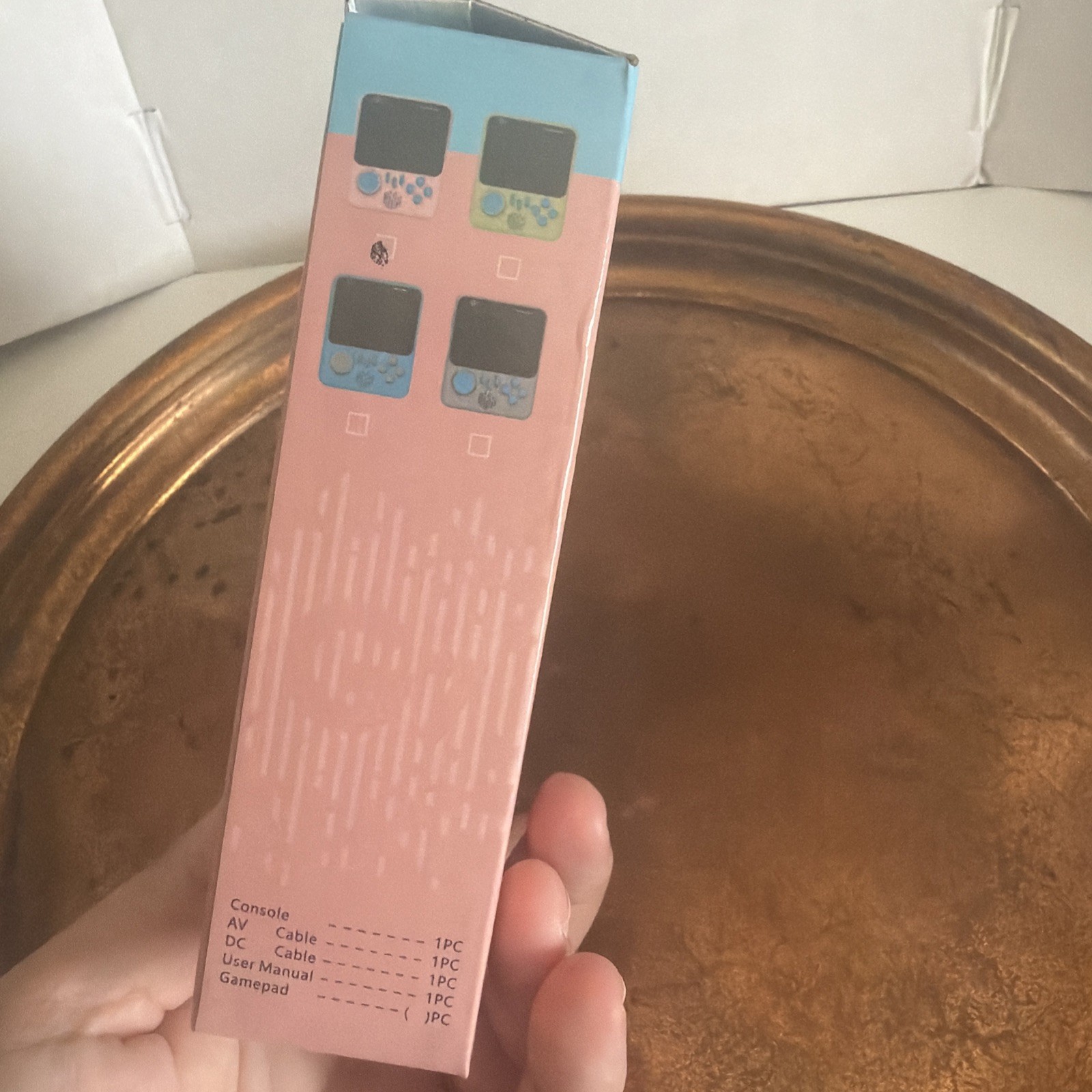 FASKRO G7 Retro Handheld Game Console Pink Blue 3.5in HD Display TV Gamepad