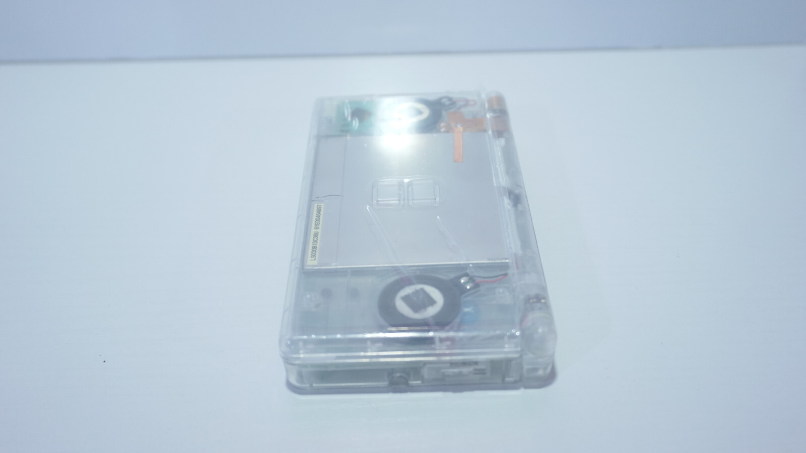 Nintendo DS Lite Transparent Clear Handheld Game System with SNES Buttons