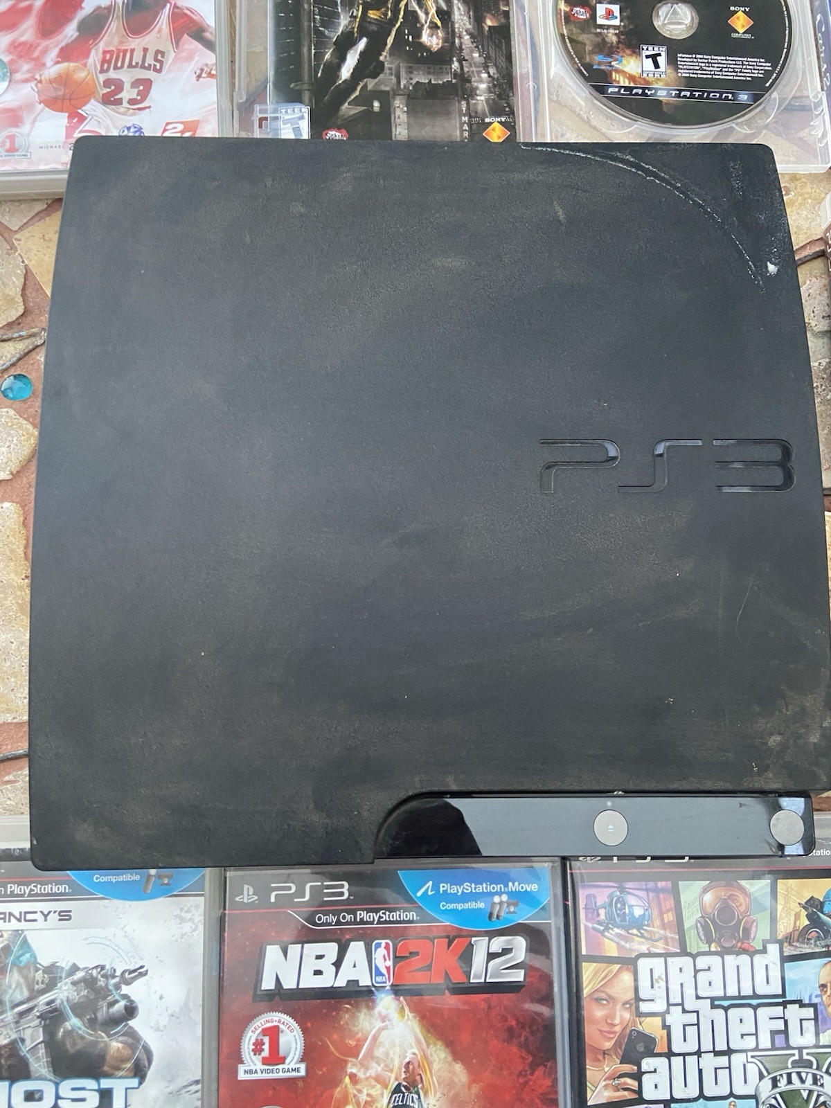 Sony PlayStation 3 PS3 Console Bundle Slim 120GB CECH-2001A 15+ Games Controller