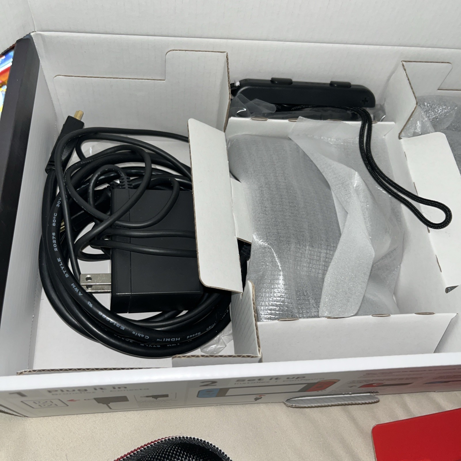 Nintendo Switch Joy-Con Controllers Mario Kart 8 Bundle -BONUS CONTROLLER CASE