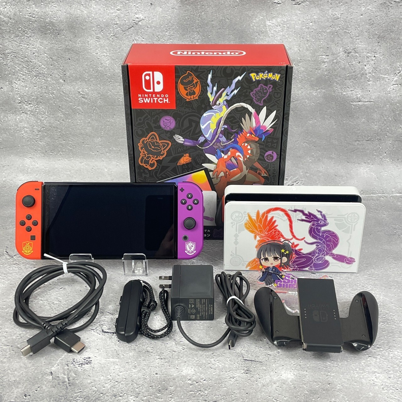 Nintendo Switch 64 GB OLED Console White Neon Red & Blue Zelda Pokémon Splatoon