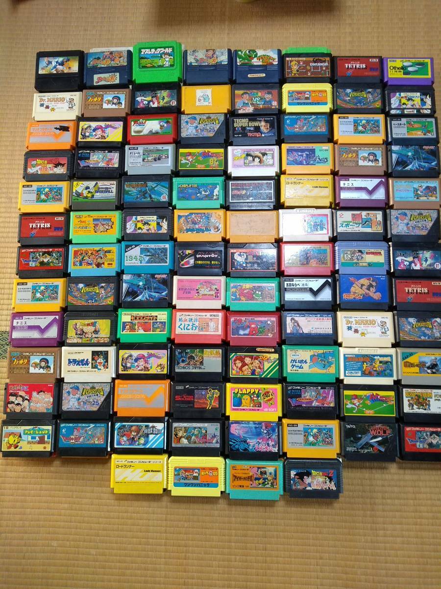 Nintendo Famicom Soft Cartridge random Lot 100 set Junk Japanese retro WHOLESALE