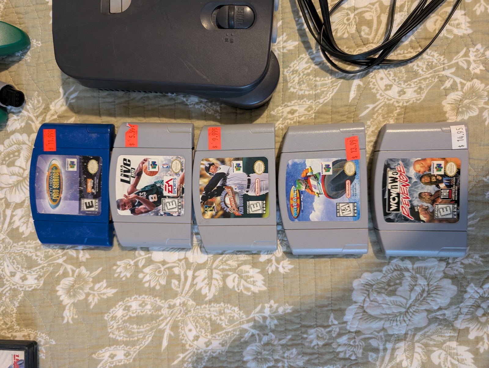 Nintendo 64 with Games, Two Controllers and Hookups Tested Working