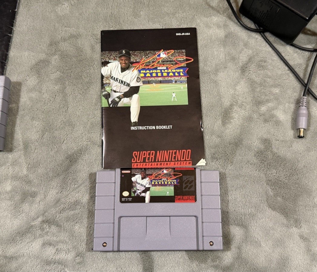 Super Nintendo SNES System Bundle Tested Controller, Manuals, Super Mario Read*