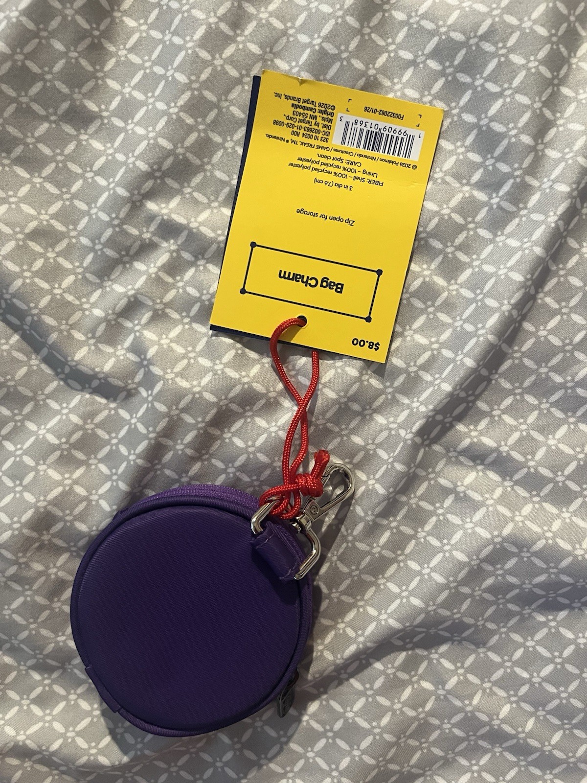 NEW Pokemon Target Master Ball Bag Charm 30th Anniversary pokeball nintendo poke