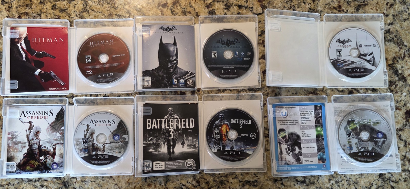 GoW Collection* GTA5* Sony PS3 SuperSlim 500GB Console, OEM Controller 10 Games