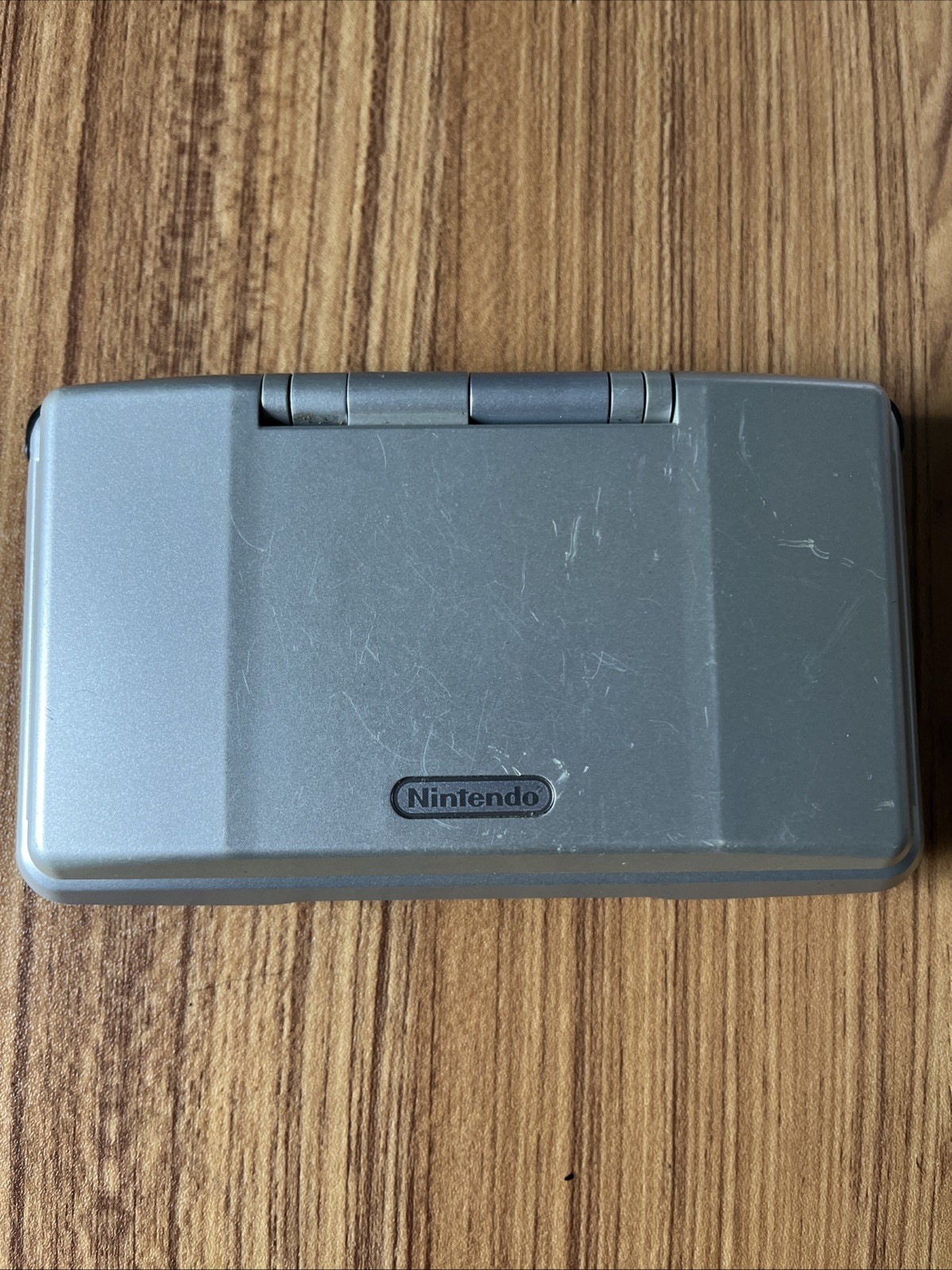 Nintendo DS Original Silver Console Bundle 9 Games Metroid Yoshi Mario 64 AS IS