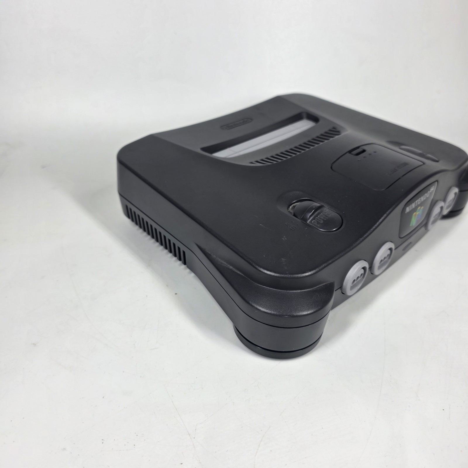 Nintendo 64 Black Console N64 w/ Grey Controller Power & AV Cables ALL OEM