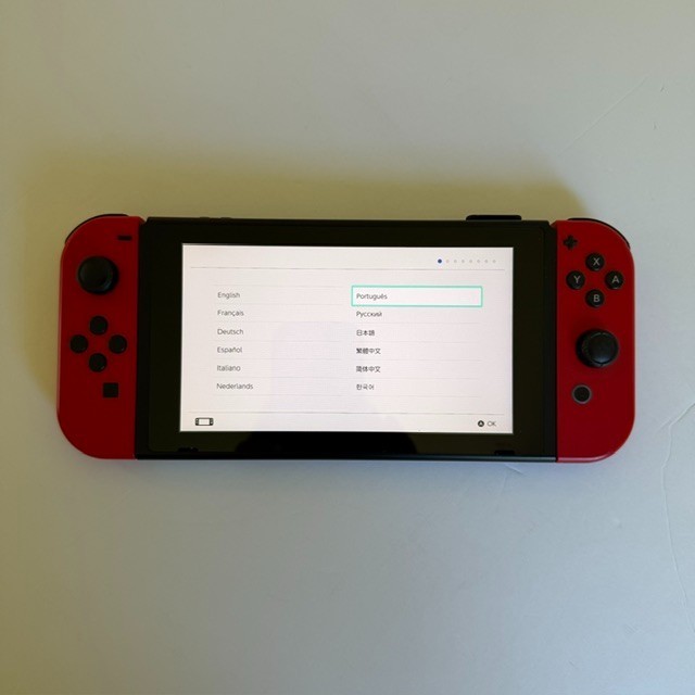 Nintendo Switch HAC-001 Console with Dock, Charger & Carrying Case Red Joy-Cons