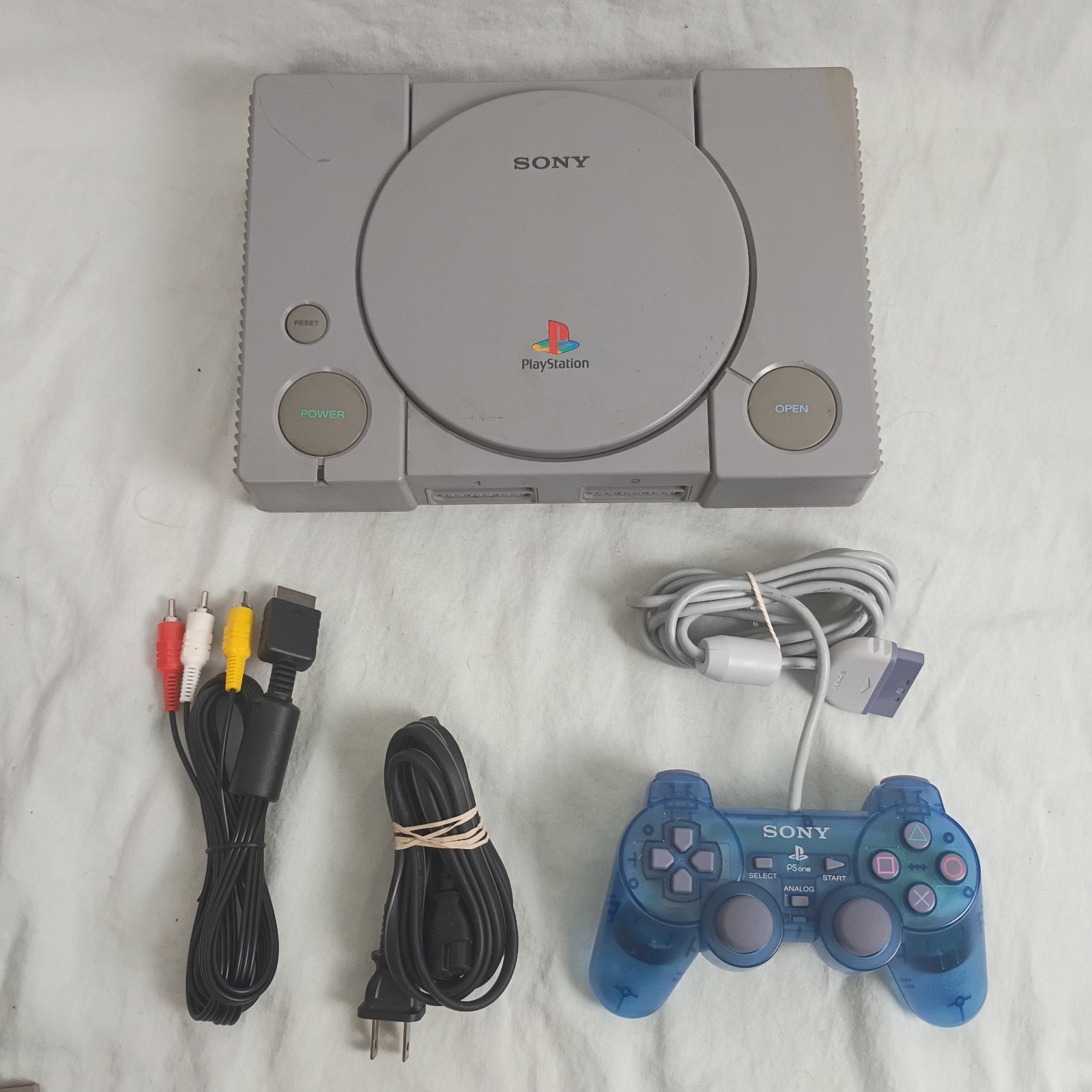 Sony PlayStation 1 PS1 Original Console System Bundle Tested Works Controller