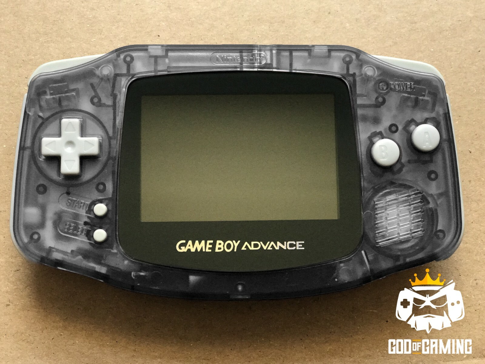 *NEW* Nintendo Game Boy Advance GBA Clear Black Console System CUSTOM BUTTONS