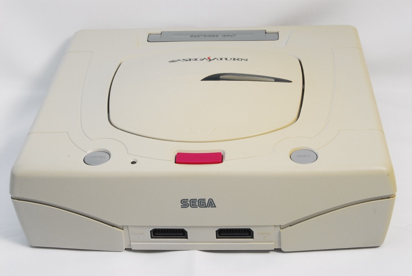 Sega Saturn Console White HST-3220 w/ Controller Cables NFL Game Japan Tested