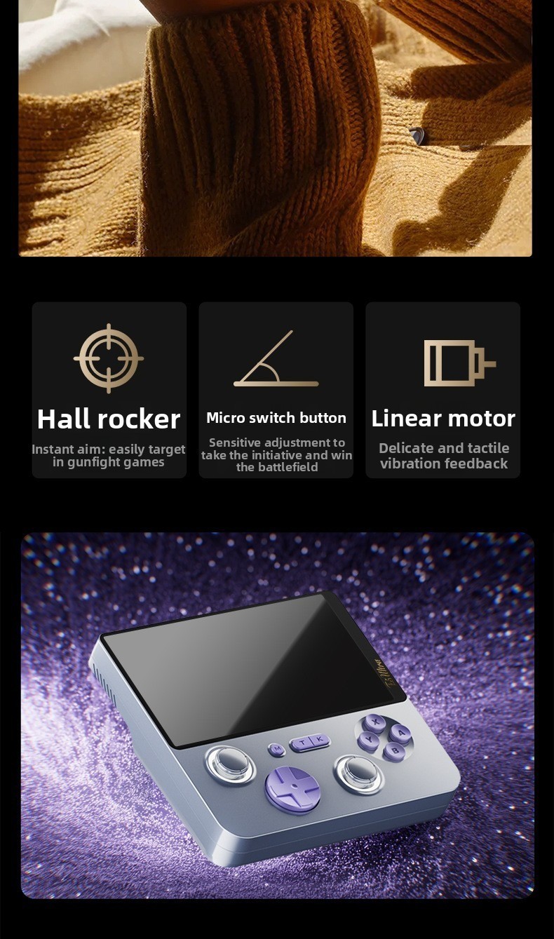 E5Ultra Retro Handheld Game Console,Dual-system 6+128 GB RAM cloud gaming