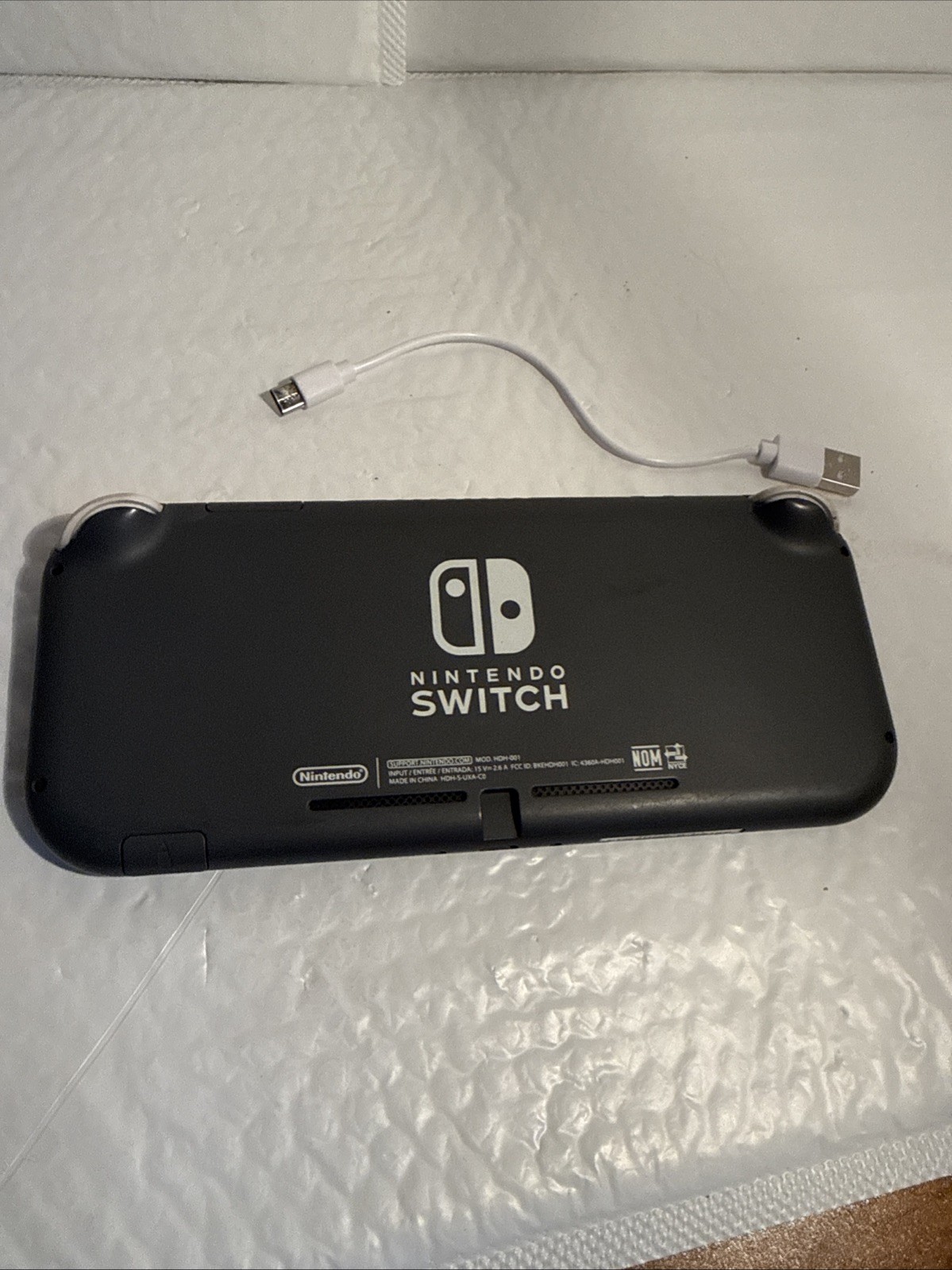 NINTENDO SWITCH LIGHT w/charger cord gray tested excellent working+condition