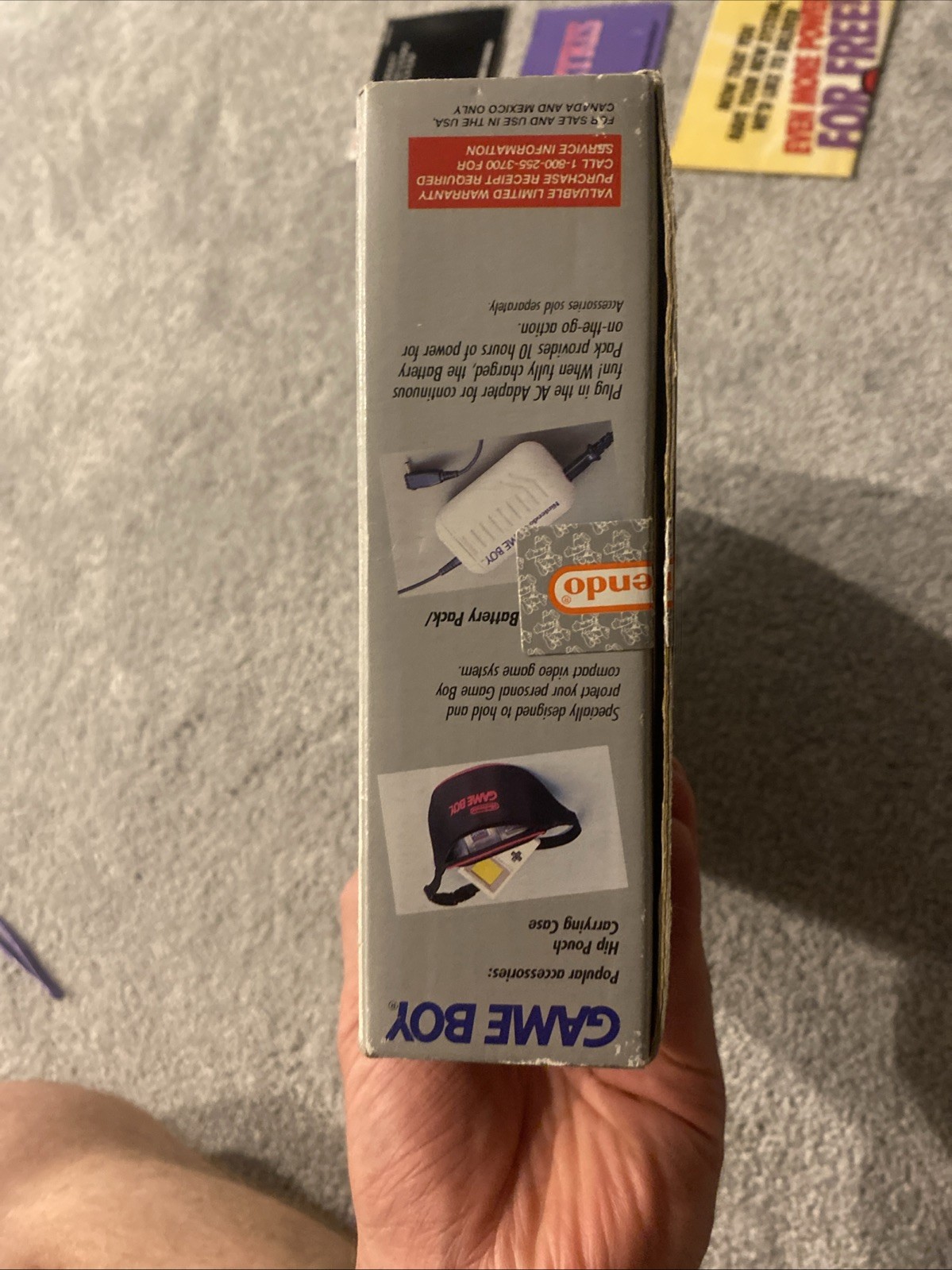Nintendo Game Boy Launch Edition Handheld System – Gray – Tested, CIB