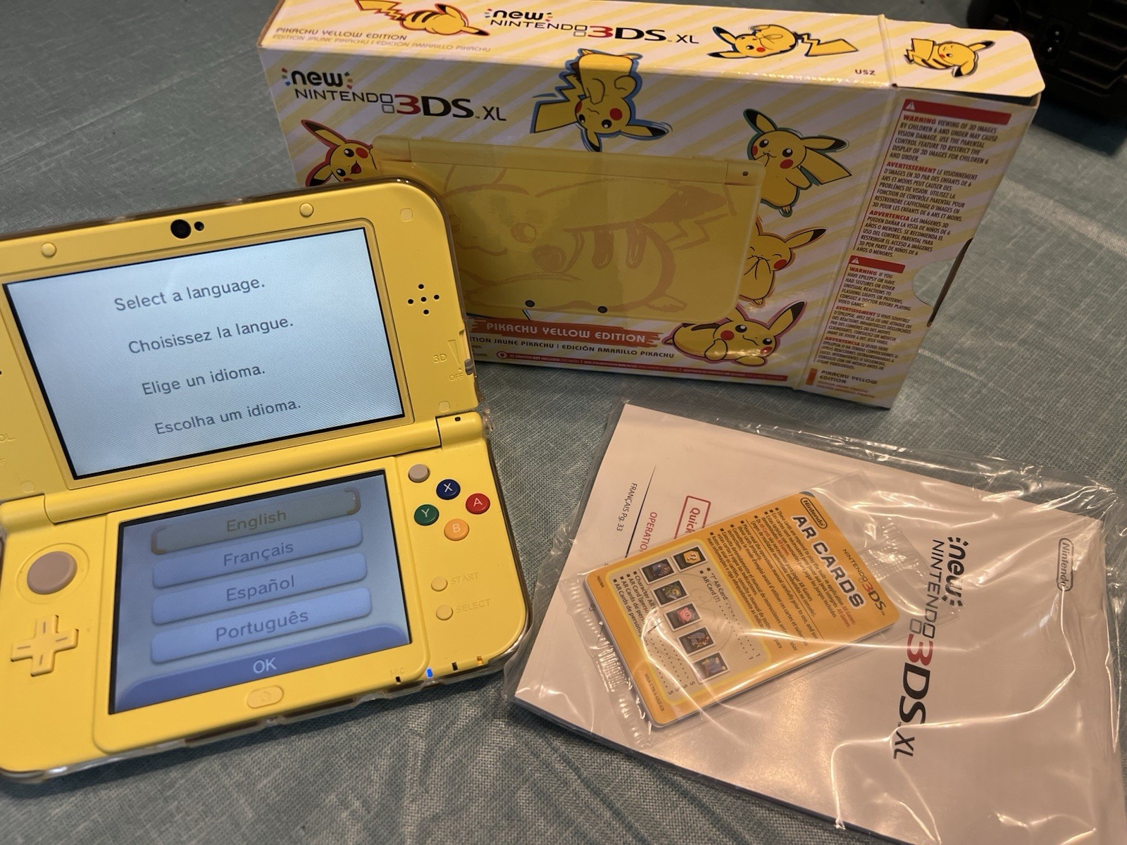Nintendo New 3DS XL Pikachu Yellow Edition Handheld Console – Yellow