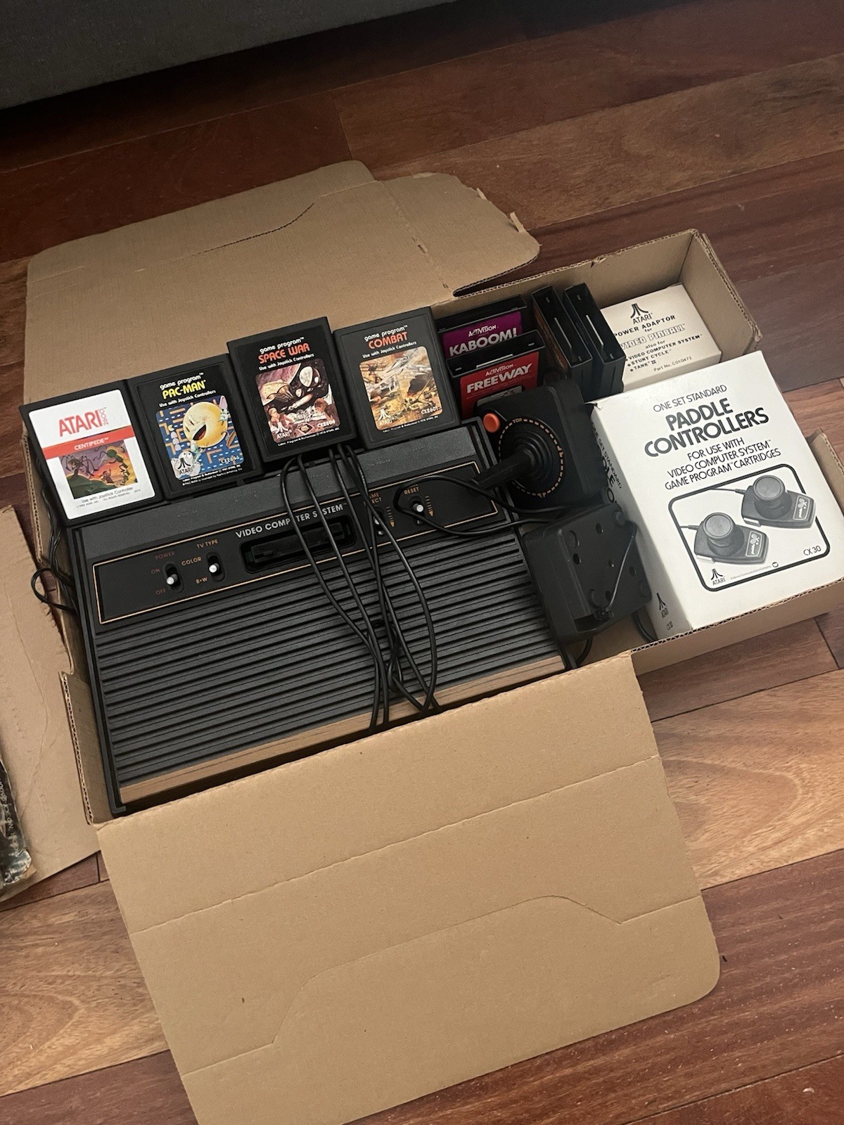 Atari CX-2600A Video Computer System Console with Controllers & Original Box ✅