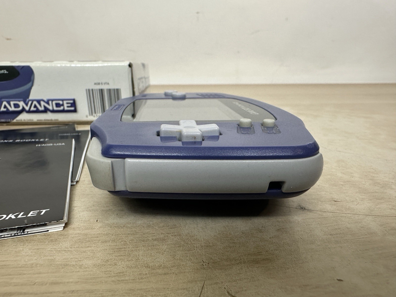 Nintendo Game Boy Advance AGB-001 Indigo Purple GBA Complete in Box CIB – WORKS!