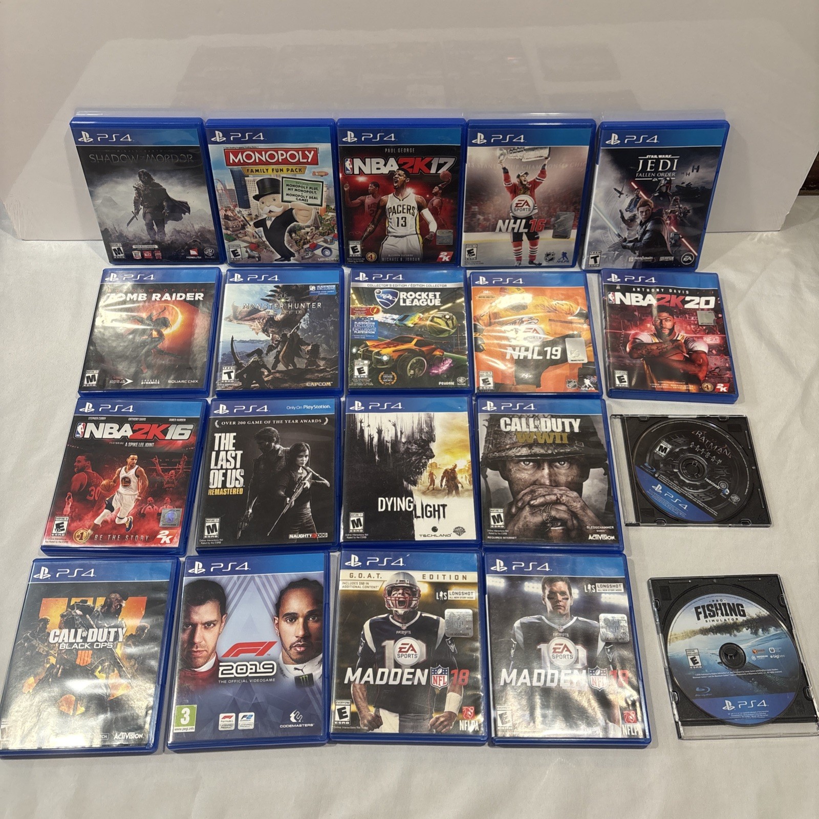 PS4 Pro 1TB CUH-7215B MEGA Bundle, Lot – 20 Games, Controller Tested
