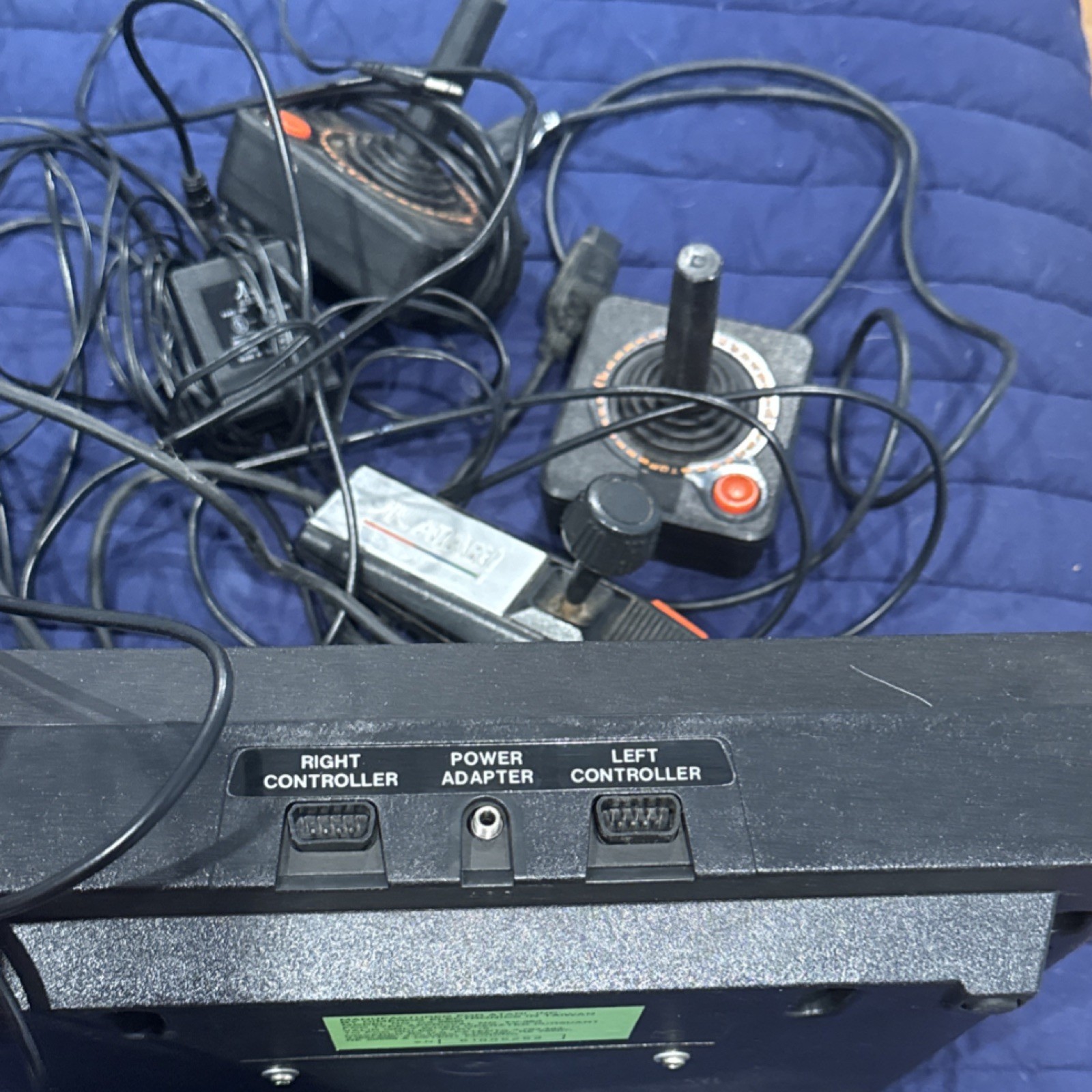 Atari 2600 Home Console Black Brown Woodgrain Panel RF CX-2600