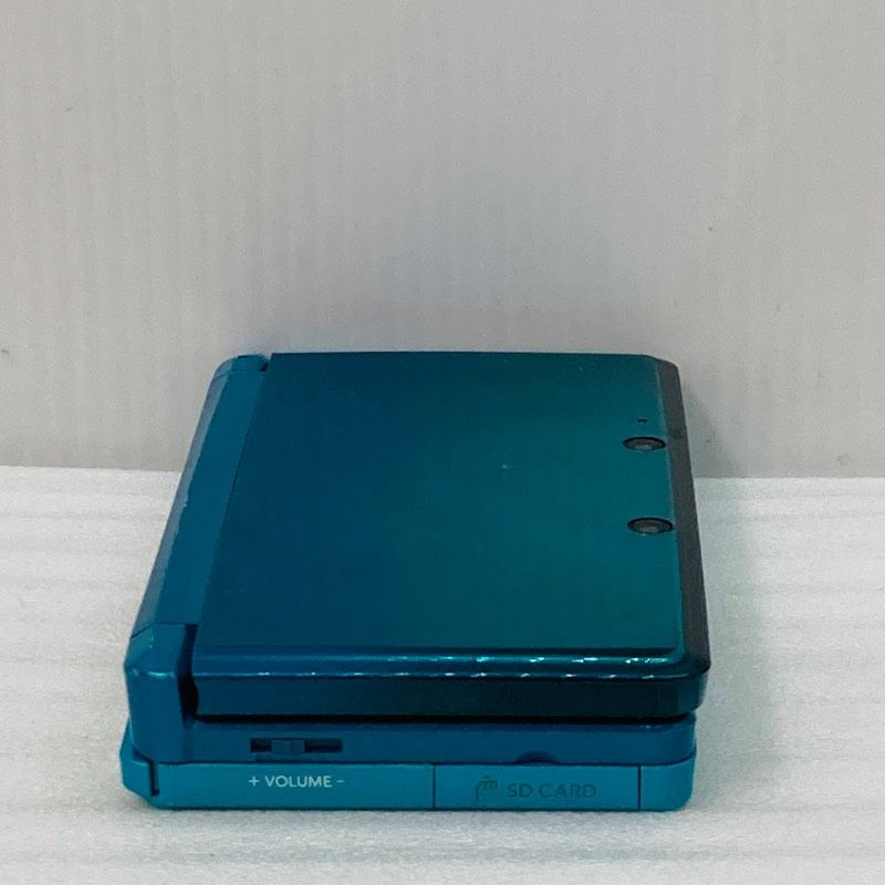 Nintendo 3DS Aqua Blue Handheld Console Charging Dock Bundle NTSC-J Japan 0155