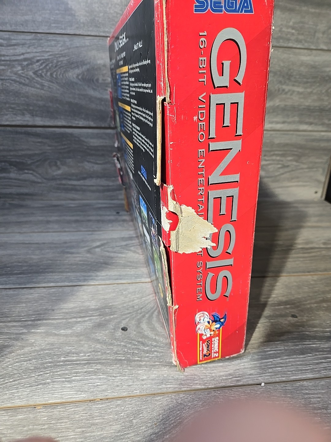 Sega Genesis II Console Sonic The Hedgehog 2 Bundle In Box Tested [Rough Box]