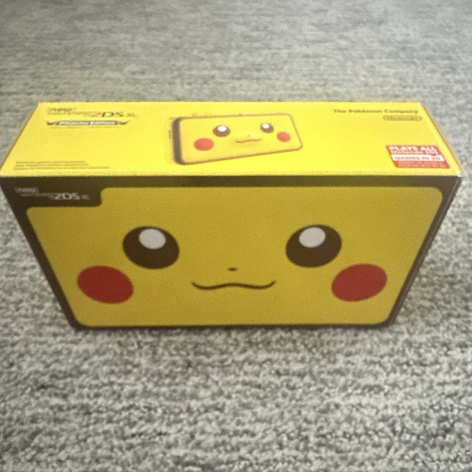 Nintendo New 2DS XL Pikachu Edition Yellow Handheld Console w/ Box 4GB