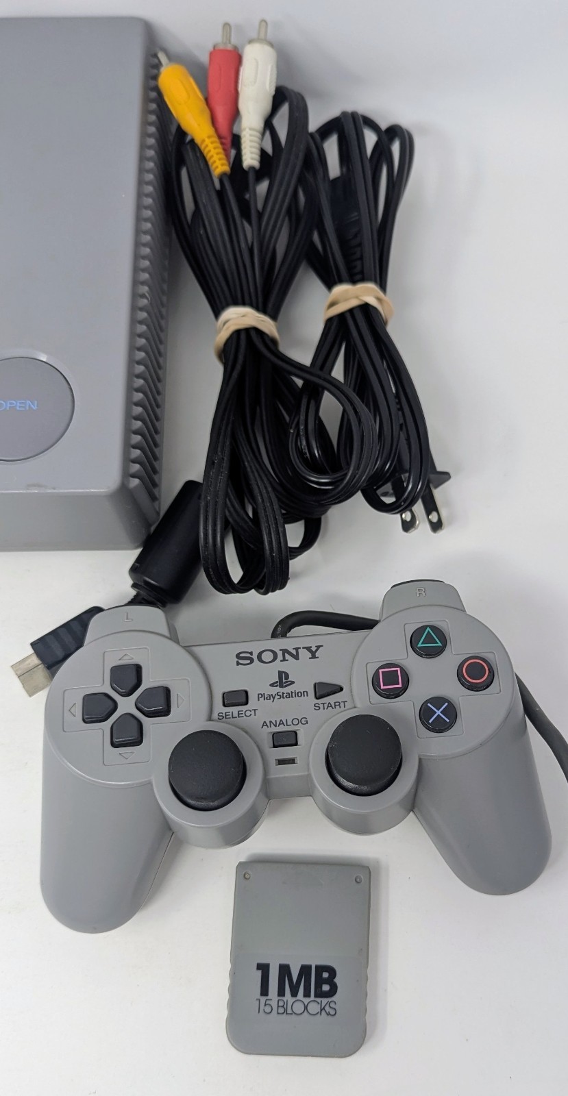 Sony PlayStation 1 PS1 Console Bundle w 10 Games- Madden 99, Space Race, Tested!